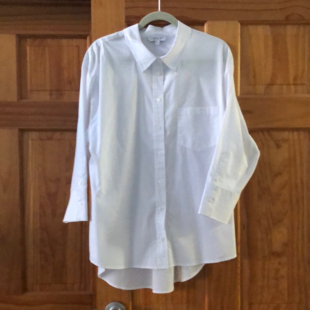 Liverpool Los Angeles button-down white shirt